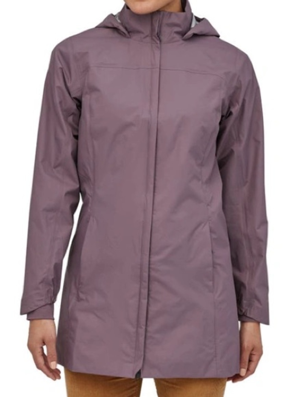 Patagonia Women's Hooded Trench Coat - Mauve- rain jacket